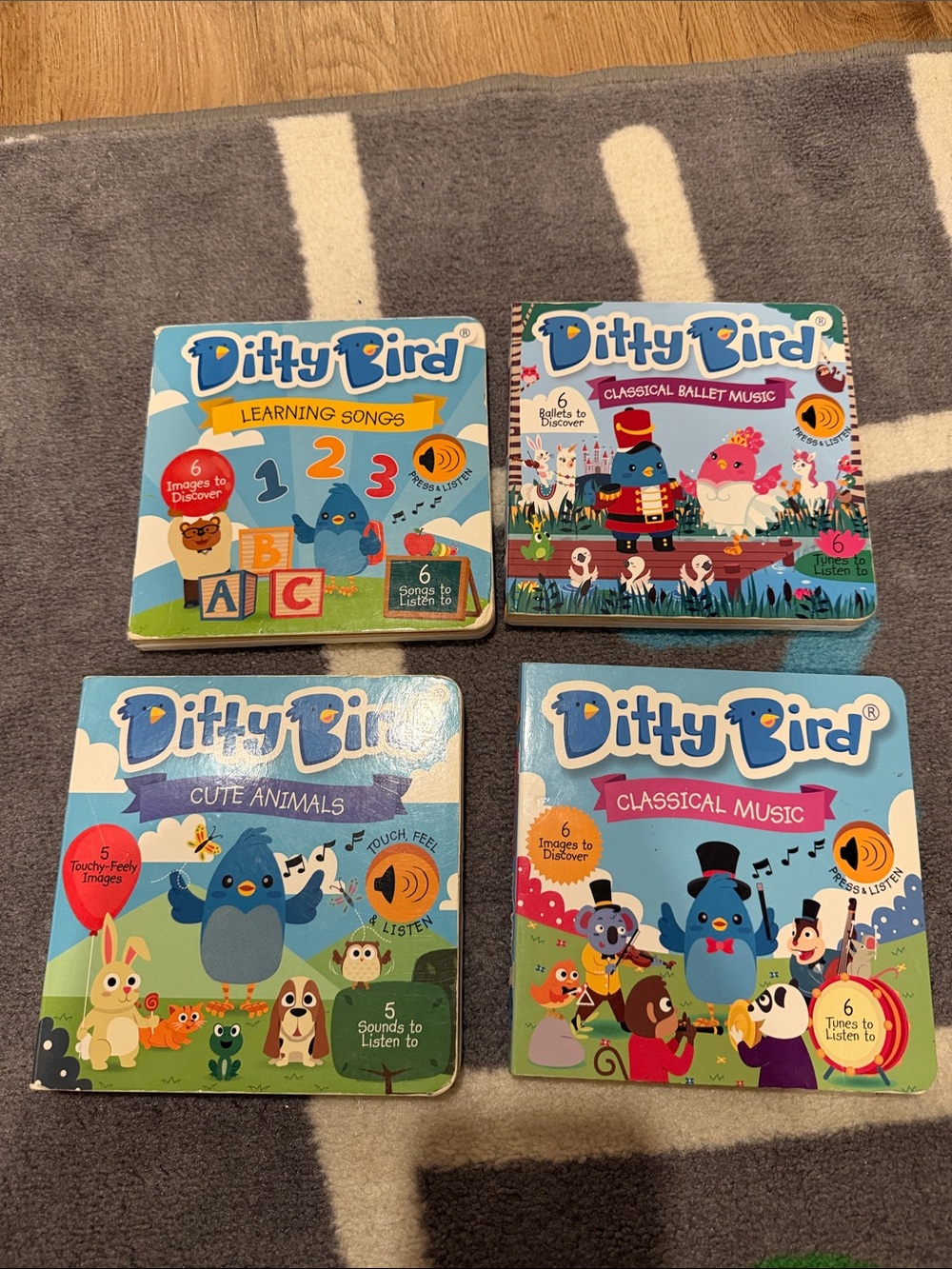Kids Sound Book Set - Blue Covers
